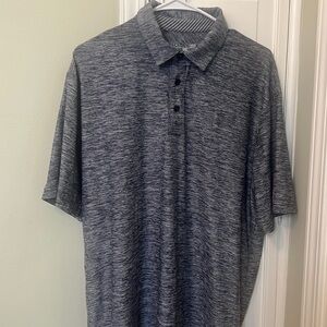 Under Armour heatgear bluish gray polo